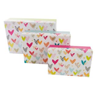 SET DARILNIH &Scaron;KATEL HEARTS 3 VELIKOSTI  85 227