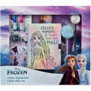 Set dnevnik spominska knjiga s ključavnico in bleščicami FROZEN DISNEY FRUW4470