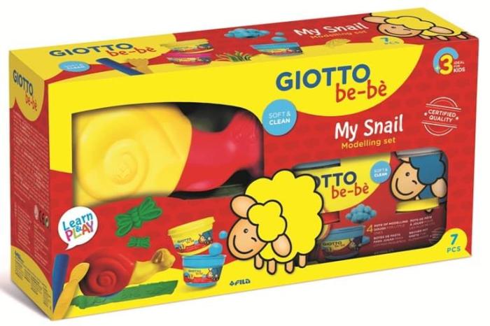 Plastelin modelirna masa GIOTTO BE-BE MY MODELLING SNAIL POLŽ SET 475200