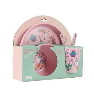 SET JEDILNI OTRO&Scaron;KI I-TOTAL  UNICORNS KIDS ID5301A