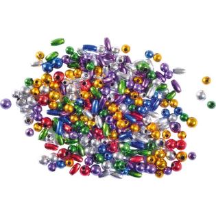 Set kraft perle podolgovate metalne 8 mm JUNIOR MIX 25 g 137507