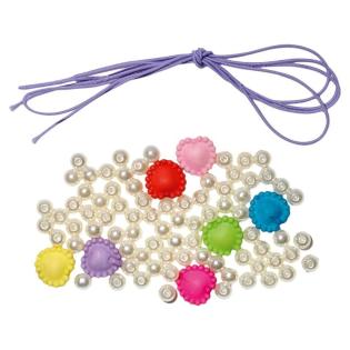 Set kraft perle srčki biseri in vrvica JUNIOR MIX set 87/1 137522