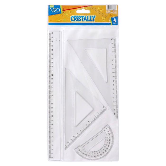 Set ravnil 30 cm NEO SAZIO CRISTALLY GEOMETRIC set 4/1 117020