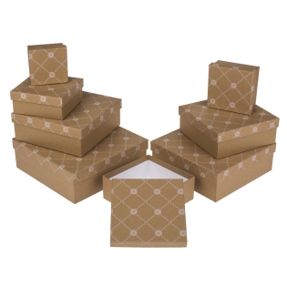 &Scaron;katla darilna NATUR ROŽE set 8/1 22,5 x 22,5 x 8cm 101599