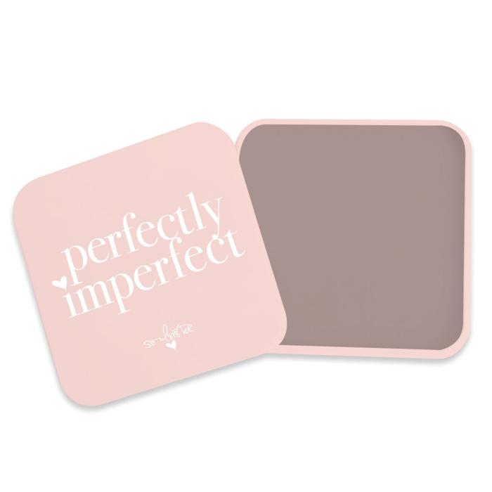 &Scaron;katlica darilna kovinska 9,2x9,2 cm PPD PERFECTLY IMPERFECT ROZA 410334 