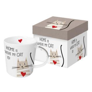 Skodelica porcelan 0,35L PPD HOME IS WHERE MY CAT IS MAČKA 603421