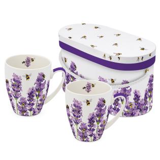 Skodelica porcelan 0,35 L lavanda sivka in čebele PPD BEES & LAVANDER set 2/1 604683