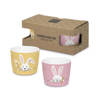 Skodelica za trdo kuhano jajce set darilni PPD BUNNY PASTEL ZAJČEK 2/1 262402948