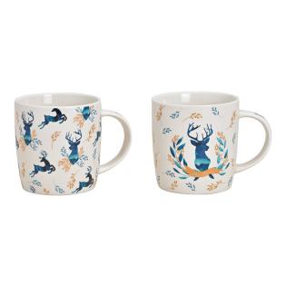 SKODELICA 300ML PORCELAN JELEN MODRO ZLAT 10027518