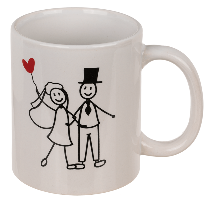 Skodelica bela 300 ml SO MUCH IN LOVE 78/8411
