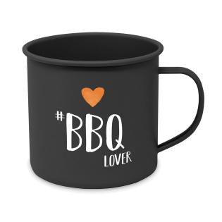 Skodelica kovinska emajlirana 0,4L PPD BBQ LOVER ŽAR 180002300