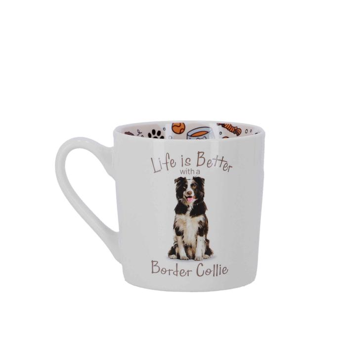 Skodelica porcelan 400 ml HOME COLLECTION BORDER COLLIE