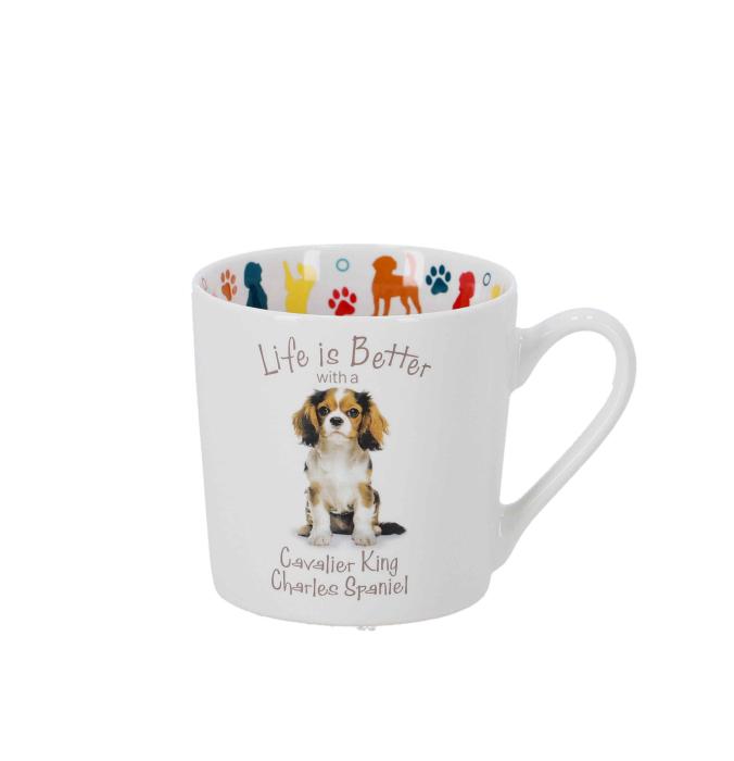 Skodelica porcelan 400 ml HOME COLLECTION CHARLES SPANIEL &Scaron;PANJEL