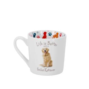 Skodelica porcelan 400 ml HOME COLLECTION GOLDEN RETRIEVER ZLATI PRINA&Scaron;ALEC