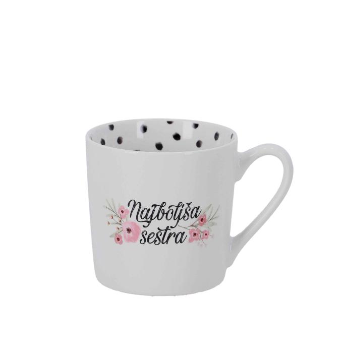 Skodelica porcelan 400 ml HOME COLLECTION NAJBOLJ&Scaron;A SESTRA