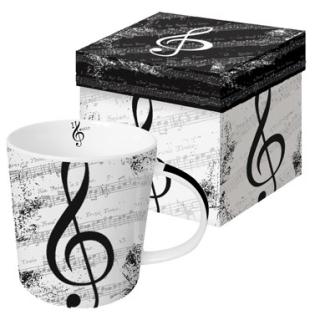 Skodelica porcelan 0,35L PPD I LOVE MUSIC NOTE 602612