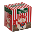 Skodelica s pokrovom snežak porcelan  300 ml FUNNY SNOW 99/6206