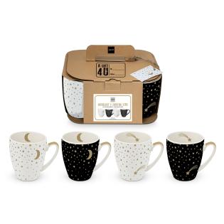Skodelice set 0,35L zlate zvezde SHOOTING STAR PPD 603871 set 4/1