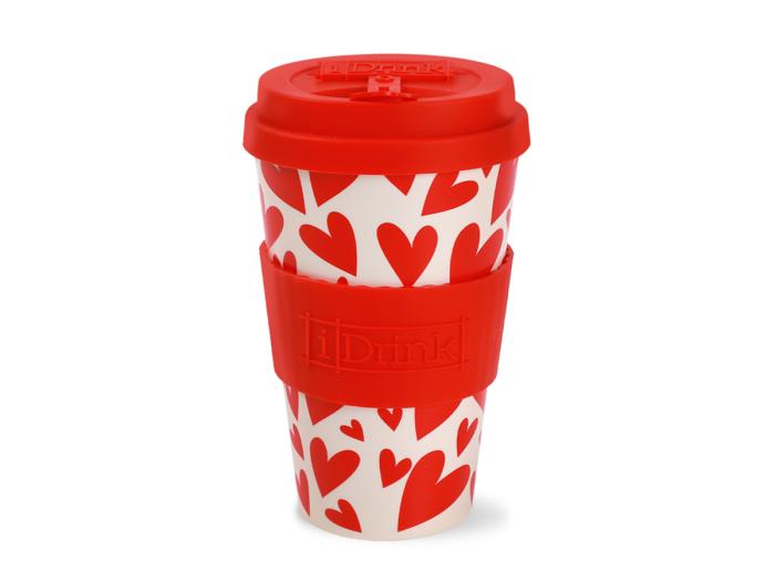 Skodelica to go 435 ml rPET Hearts ID5022