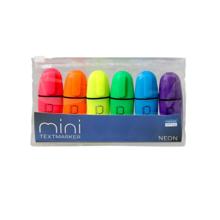 Marker signir označevalec teksta neon TIPTOP OFFICE MINI set 6/1 409173