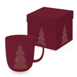 Skodelica z mat premazom in pozlačena 0,4L smreka CHRISTMAS TREE PPD