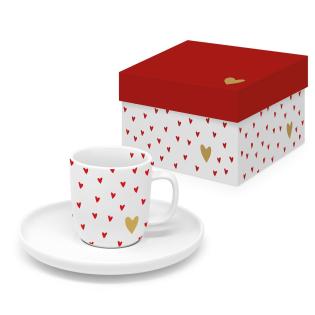 Skodelica za espresso srčki 0,08L PPD LITTLE HEARTS 604735
