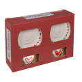Skodelica za espresso porcelan darilni set SRČEK HEARTS LOVE 78/8427