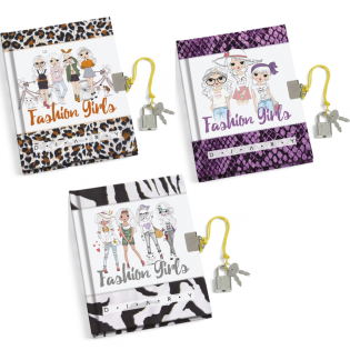 Spominska knjiga 80 strani 13x18 cm LEBEZ FASHION GIRLS 80885