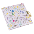 Spominska knjiga s ključavnico 17x17 cm 96 strani GOLDBUCH SUMMER MEADOW PASTEL LILAC 44 575