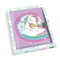 Spominska knjiga 80 strani 13x18 cm LEBEZ SAMOROG UNICORN 81129