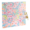 Spominska knjiga s ključavnico 17x17 cm 96 strani GOLDBUCH FOREVER PASTEL SPRING 44 546