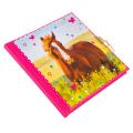 Spominska knjiga roza KONJ GOLDBUCH 17x17 cm