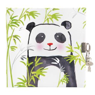 Spominska knjiga s ključavnico 17x17 cm PANDA GOLDBUCH TURNOWSKY 44 393