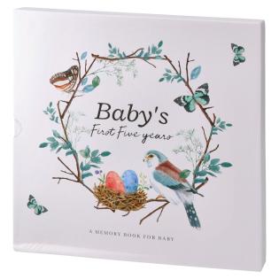 Spominska knjiga za dojenčke dojenčkov dnevnik 52 strani TAKK A MEMORY BOOK FOR BABY SHOWER FIRST FIVE YEARS 706938