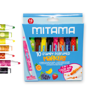 Flomastri obojestranski di&scaron;eči MITAMA STAMPY PERFUMED MARKERS set 10/1 63962