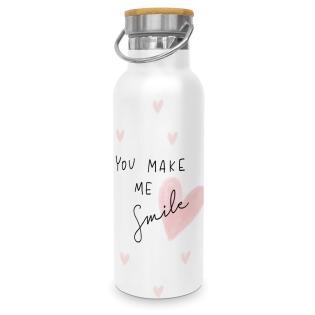 Steklenica termo bidon nerjaveče jeklo to go 0,5L PPD YOU MAKE ME SMILE 471342