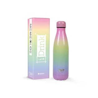 Steklenica termo bidon 500 ml i DRINK PASTEL MAVRICA RAINBOW ID0448