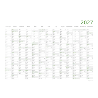 Stenski koledar planer plakat 2027 100x70 cm 810581