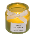 Sveča di&scaron;eča z lesenim pokrovom 6x5,5 cm SCENTED CANDLE 153324