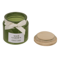 Sveča di&scaron;eča z lesenim pokrovom 6x5,5 cm SCENTED CANDLE 153324