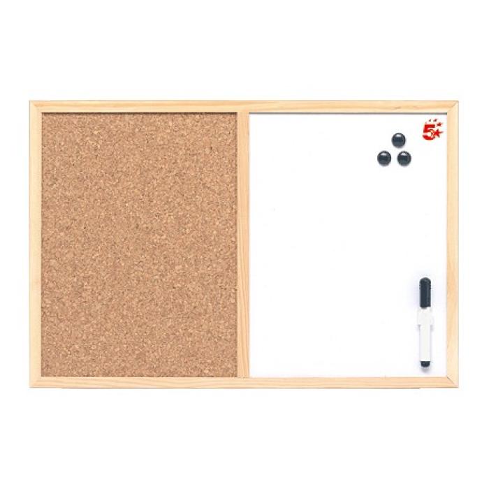 Tabla bela s pluto piši briši 40x60 cm ECONOMIC LE
