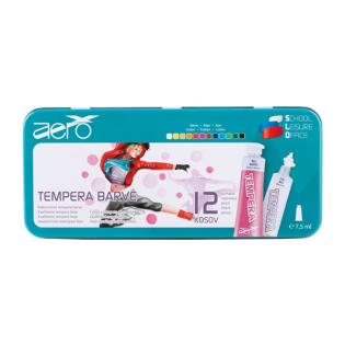 Tempera barve v tubi 7,5 ml PLESALKA AERO set 12/1