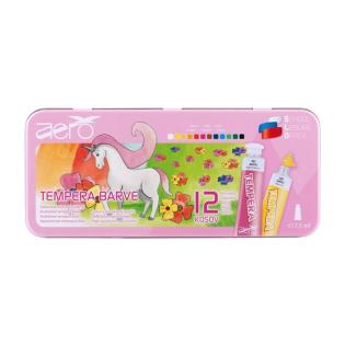 Tempera barve v tubi 7,5 ml SAMOROG AERO set 12/1