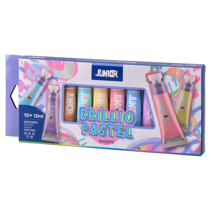Tempere 12 ml JUNIOR BRILLIO PASTEL set 12/1 132003