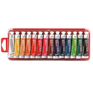 Tempera barve v tubi 7,5 ml AERO set 14/1