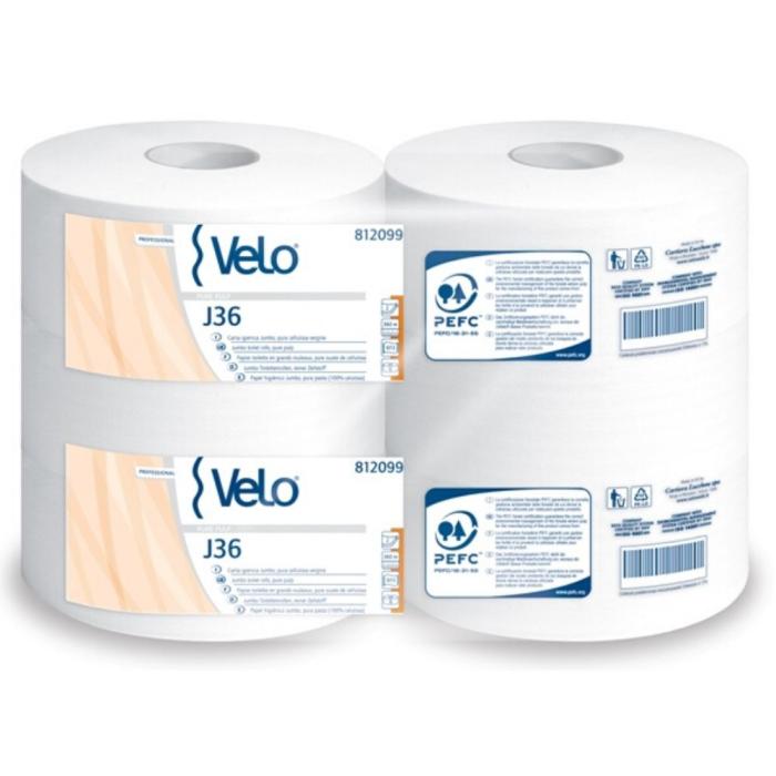 Toaletni papir bel dvoslojni 360m VELO J36 JUMBO MAX set 6/1 812099