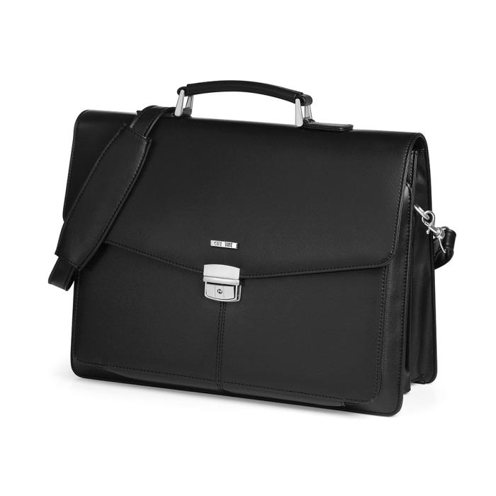 Torba poslovna eko usnje črna LEBEZ CITY TIME CLASSIC 61334