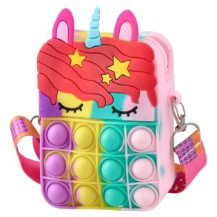 Torbica denarnica etui FIDGET TOY POP IT UNICORN SAMOROG 894349