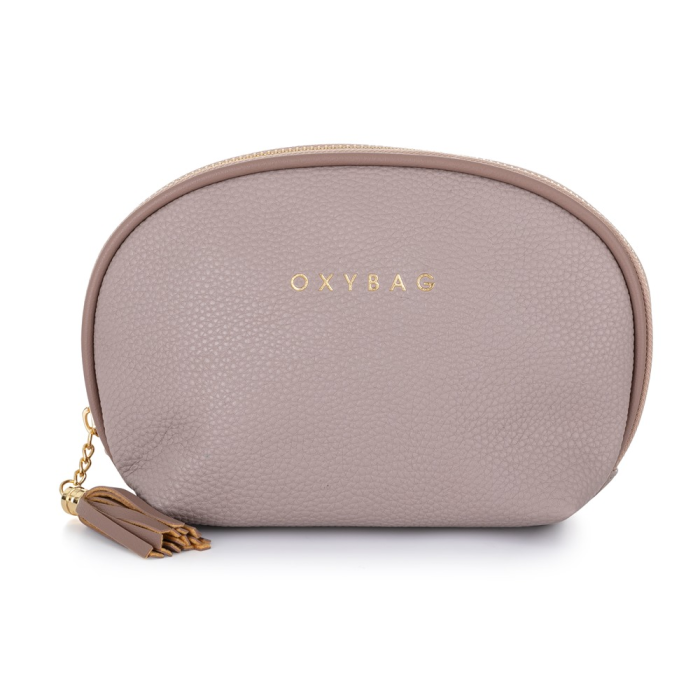 Torbica kozmetična polkrožna vegansko usnje 15,5x7,5x14 cm OXYBAG LEATHER