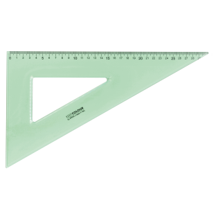 Trikotnik 30 cm 60&deg; ARDA KEEP COLOUR PASTEL KCP6030